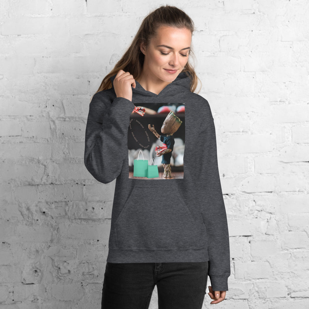 hoodie-hooded-sweatshirt-superhero-shopping-blue-design-snapnote-streetwear-dark-heather-woman-front