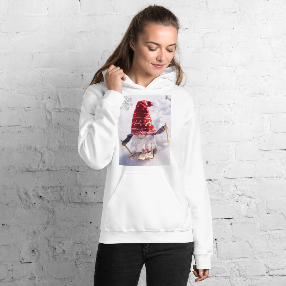 hoodie-hooded-sweatshirt-xmas-elf-snow-ski-red-design-snapnote-streetwear-white-woman-front