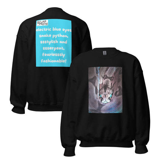 sweatshirt-pullover-blue-eyes-snake-blue-design-snapnote-streetwear-black