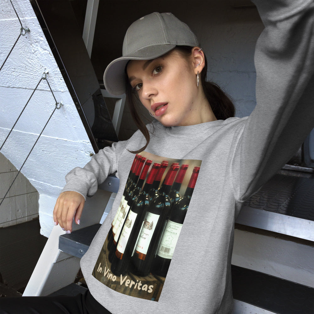 sweatshirt-pullover-bordeaux-bottles-maroon-design-snapnote-streetwear-sport-grey-woman-front