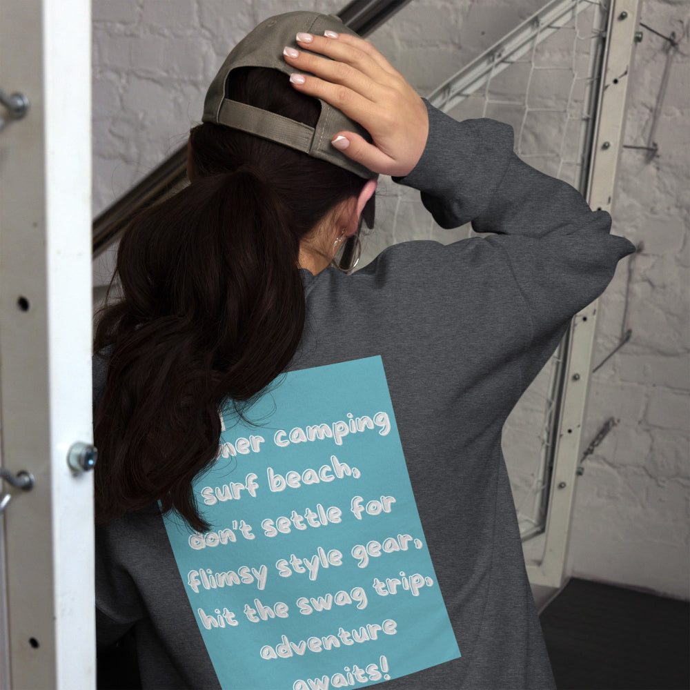 sweatshirt-pullover-camping-surf-blue-design-snapnote-streetwear-dark-heather-woman-back