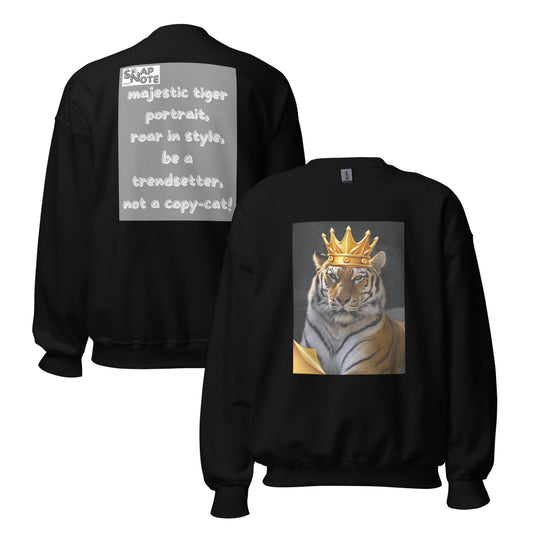 sweatshirt-pullover-crown-tiger-grey-design-snapnote-streetwear-black