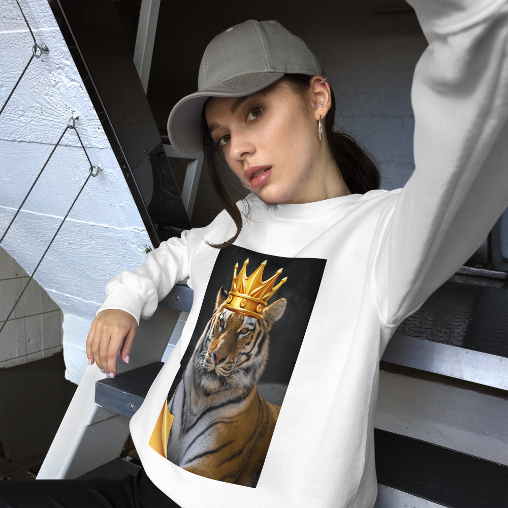 sweatshirt-pullover-crown-tiger-grey-design-snapnote-streetwear-white-woman-front
