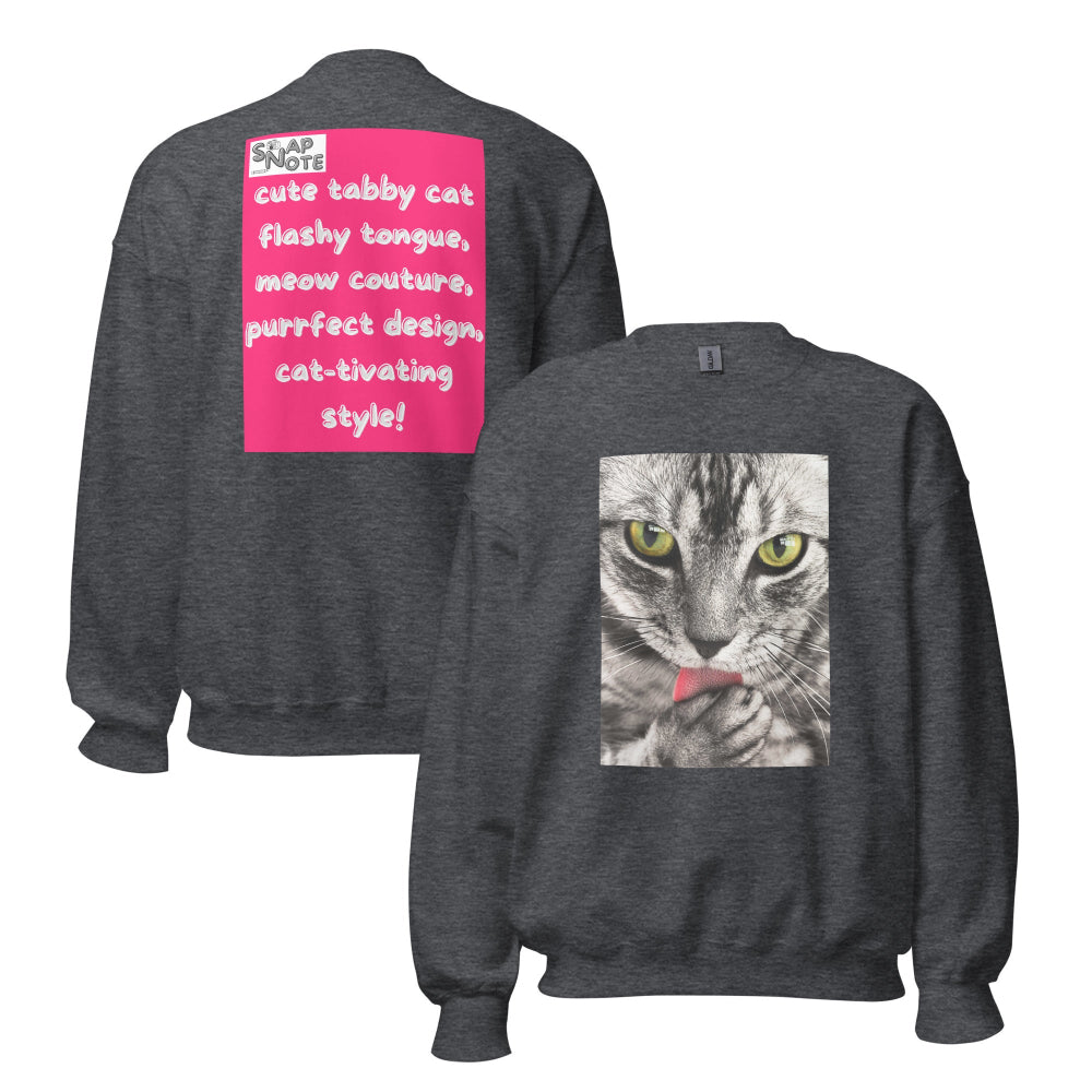sweatshirt-pullover-cute-tabby-cat-pink-design-snapnote-streetwear-dark-heather