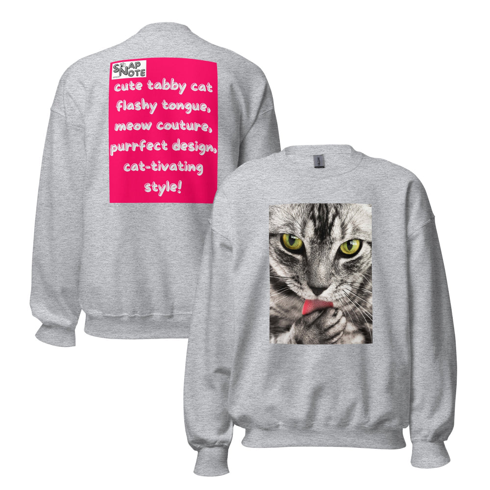 sweatshirt-pullover-cute-tabby-cat-pink-design-snapnote-streetwear-sport-grey