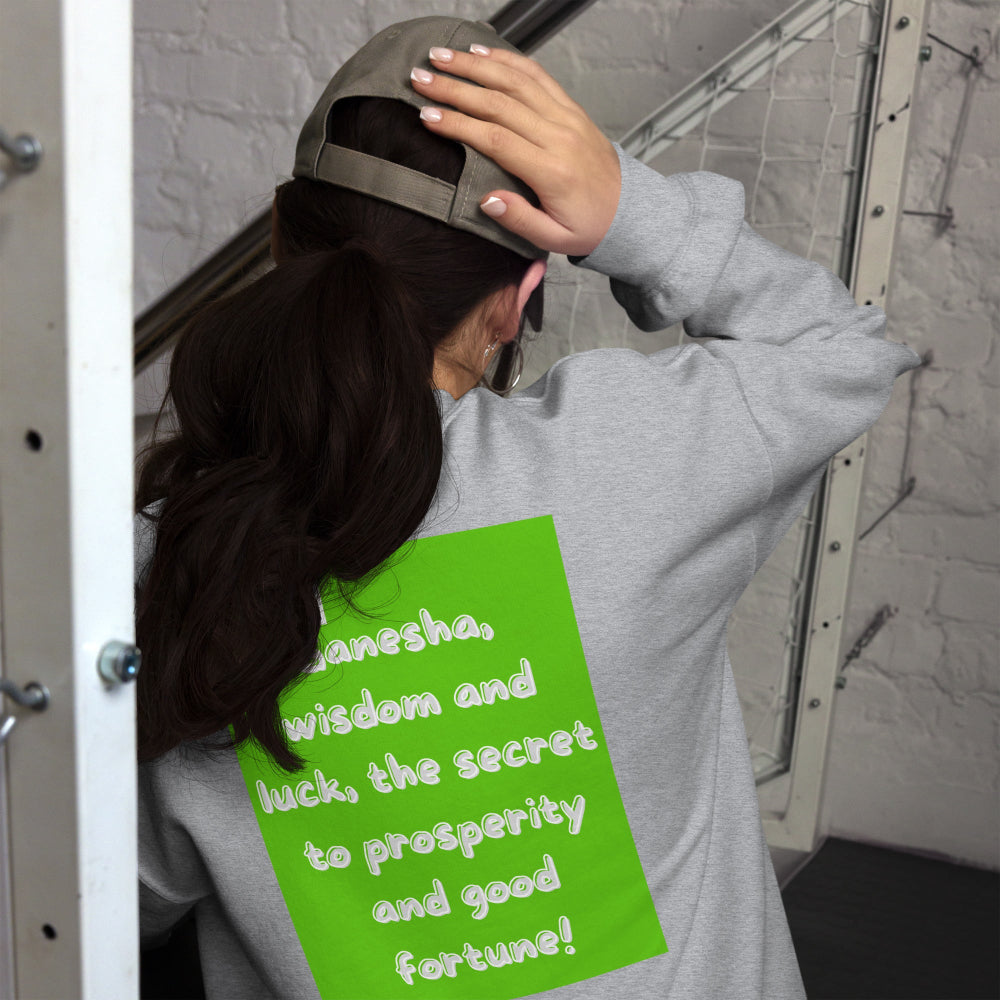 sweatshirt-pullover-ganesha-bollywood-green-design-snapnote-streetwear-sport-grey-woman-back