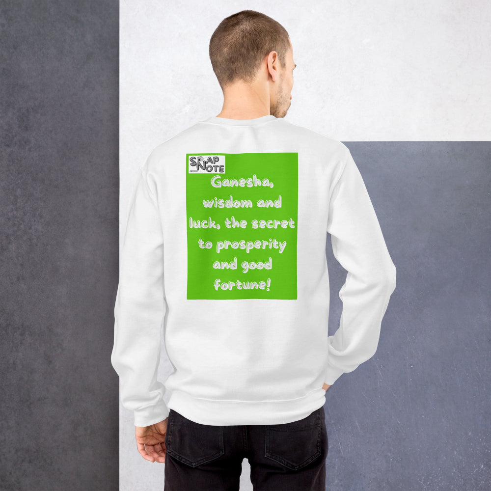 sweatshirt-pullover-ganesha-bollywood-green-design-snapnote-streetwear-white-man-back