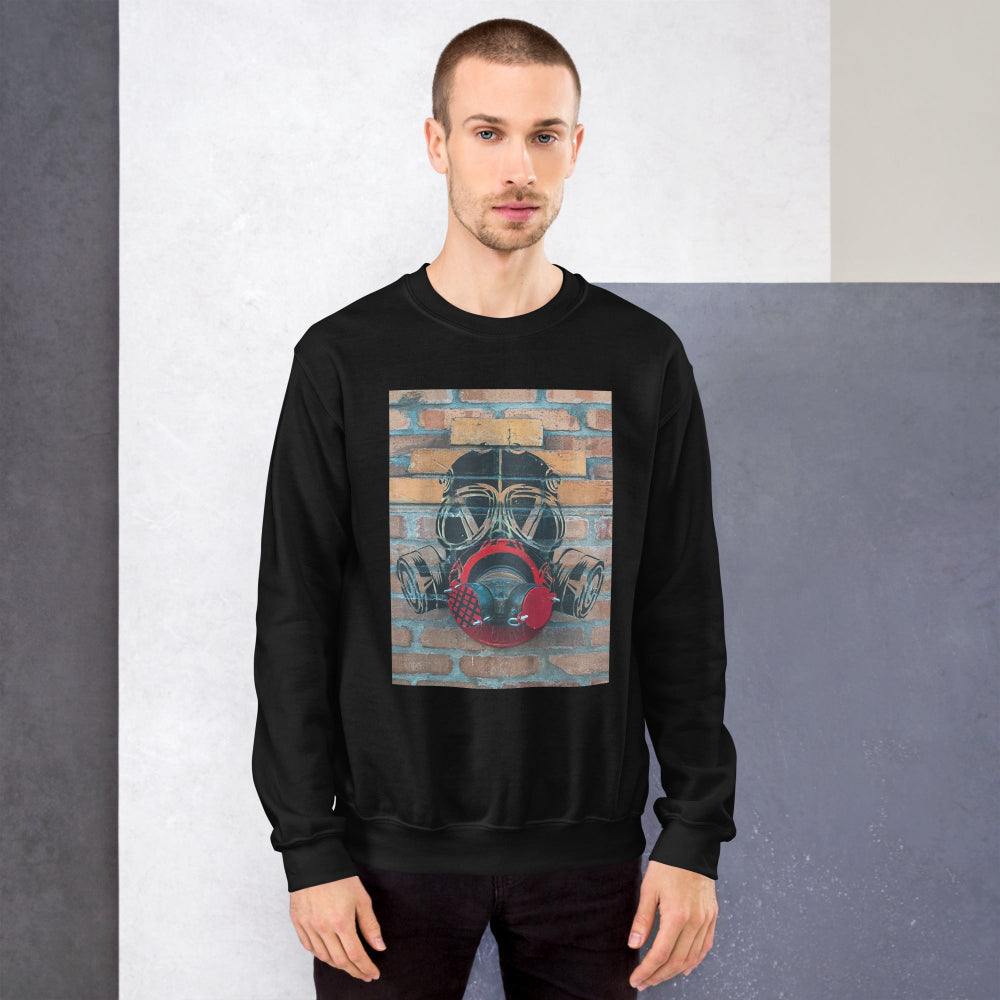 sweatshirt-pullover-gas-mask-graffiti-red-design-snapnote-streetwear-black-man-front
