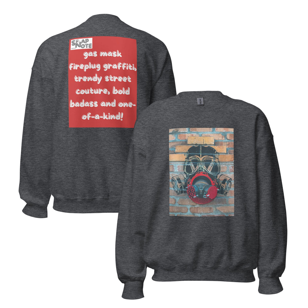 sweatshirt-pullover-gas-mask-graffiti-red-design-snapnote-streetwear-dark-heather