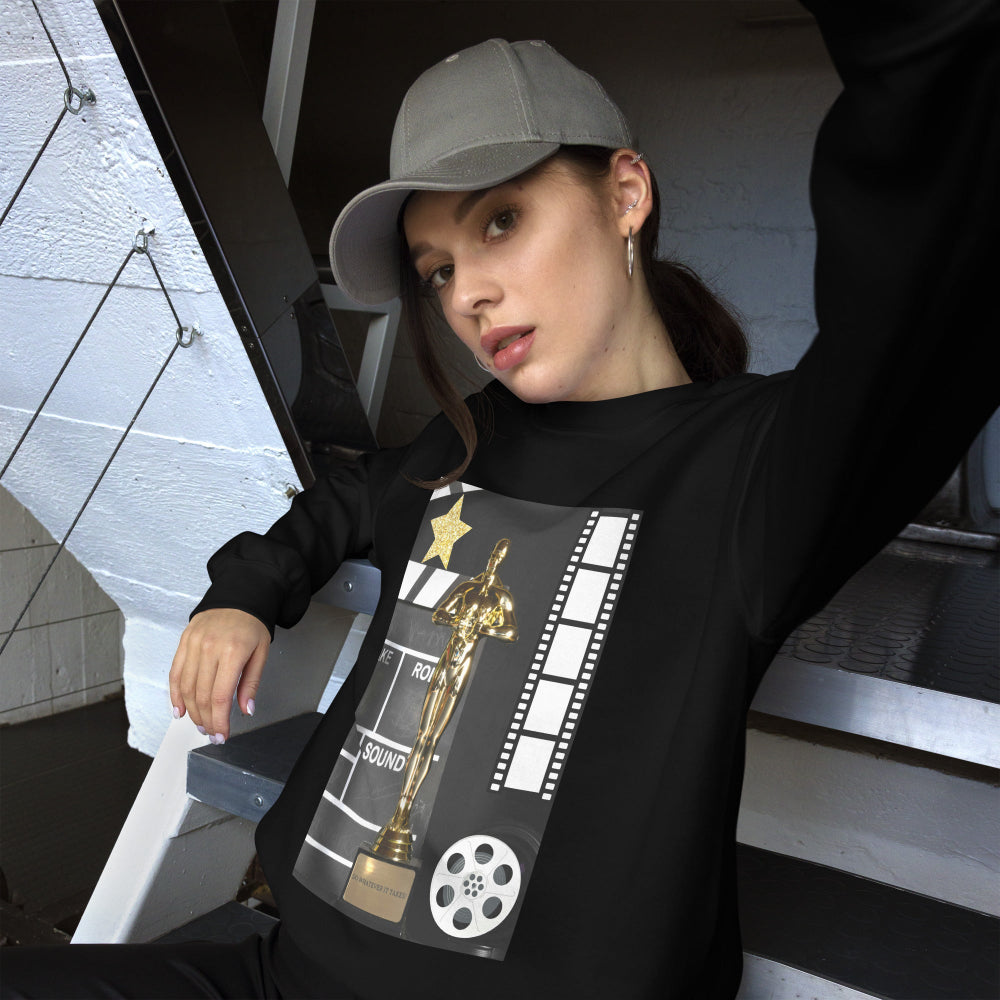 sweatshirt-pullover-hollywood-award-gold-design-snapnote-streetwear-black-woman-front