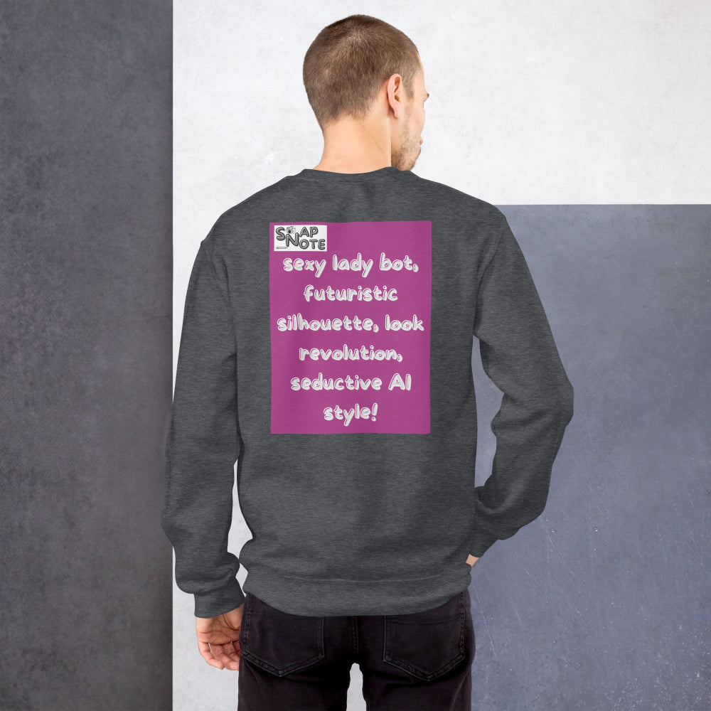 sweatshirt-pullover-lady-robot-pink-design-snapnote-streetwear-dark-heather-man-back