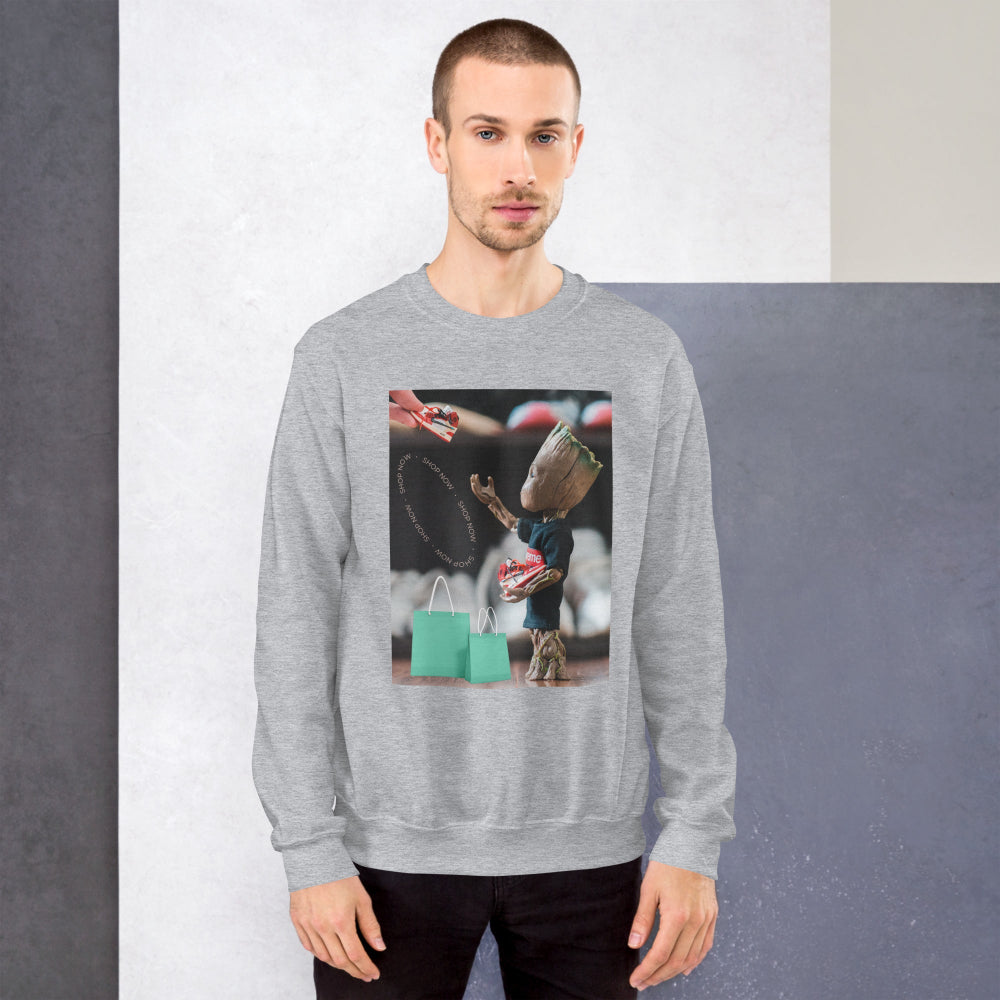 sweatshirt-pullover-superhero-shopping-blue-design-snapnote-streetwear-sport-grey-man-front