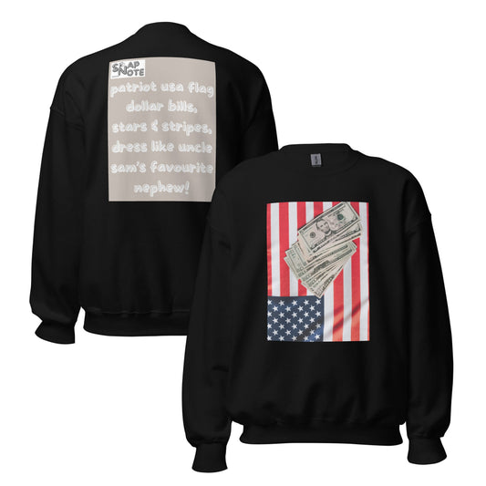 sweatshirt-pullover-usa-flag-dollars-beige-design-snapnote-streetwear-black