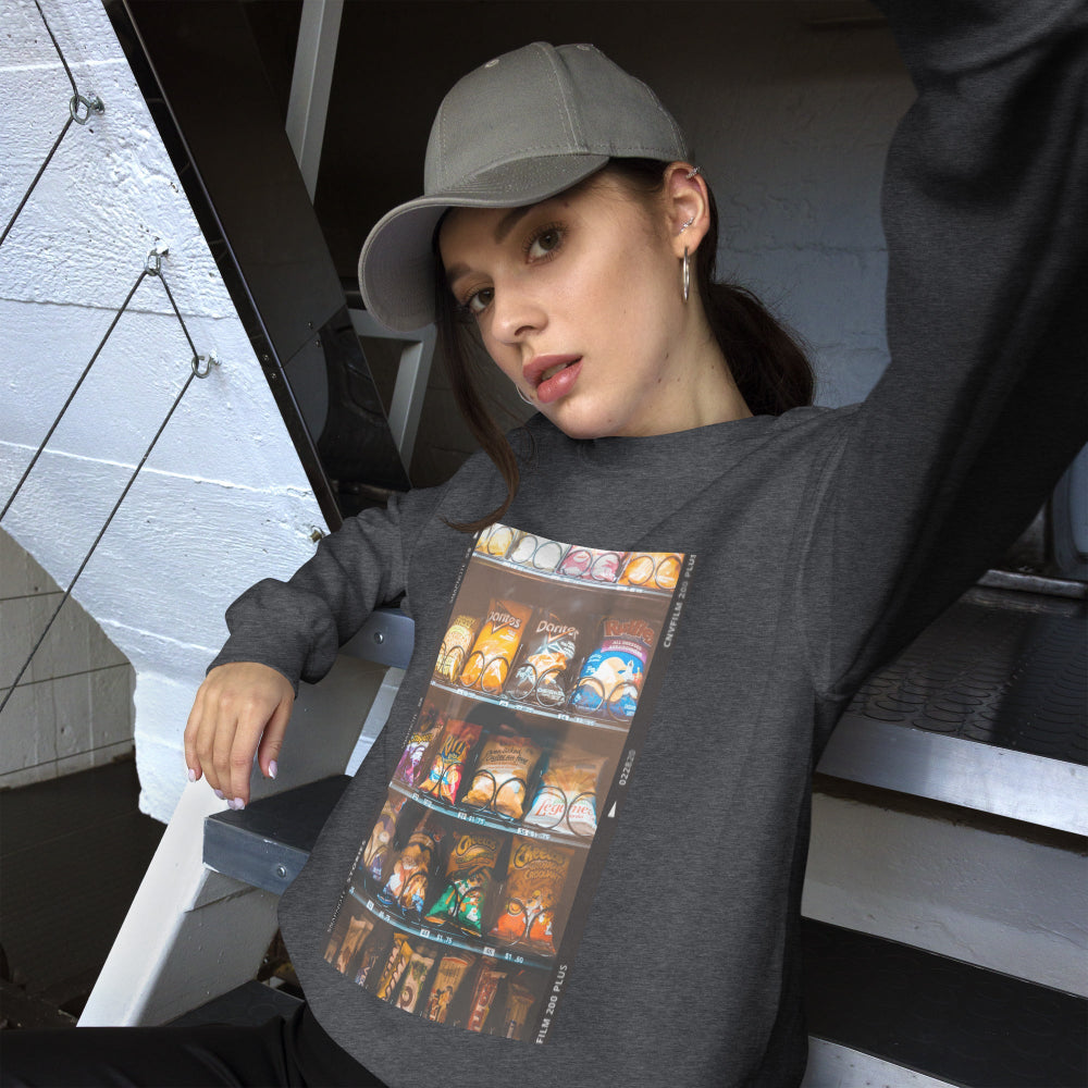sweatshirt-pullover-vending-machine-blue-design-snapnote-streetwear-dark-heather-woman-front