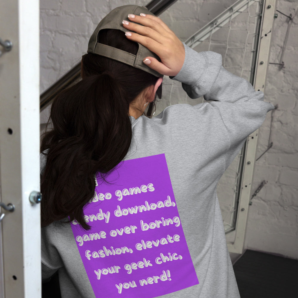 sweatshirt-pullover-video-game-purple-design-snapnote-streetwear-sport-grey-woman-back