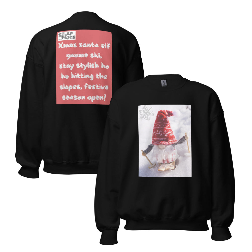 sweatshirt-pullover-xmas-elf-snow-ski-red-design-snapnote-streetwear-black