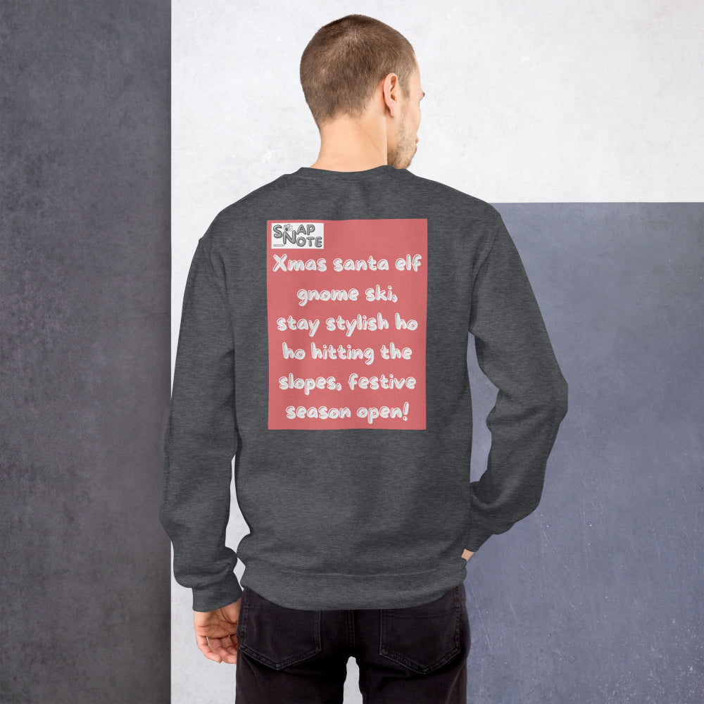 sweatshirt-pullover-xmas-elf-snow-ski-red-design-snapnote-streetwear-dark-heather-man-back