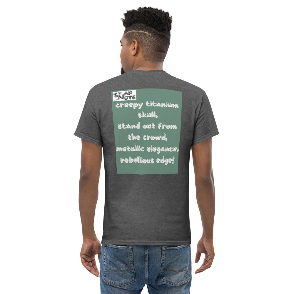 t-shirt-classic-graphic-creepy-skull-military-green-design-snapnote-streetwear-dark-heather-man-back