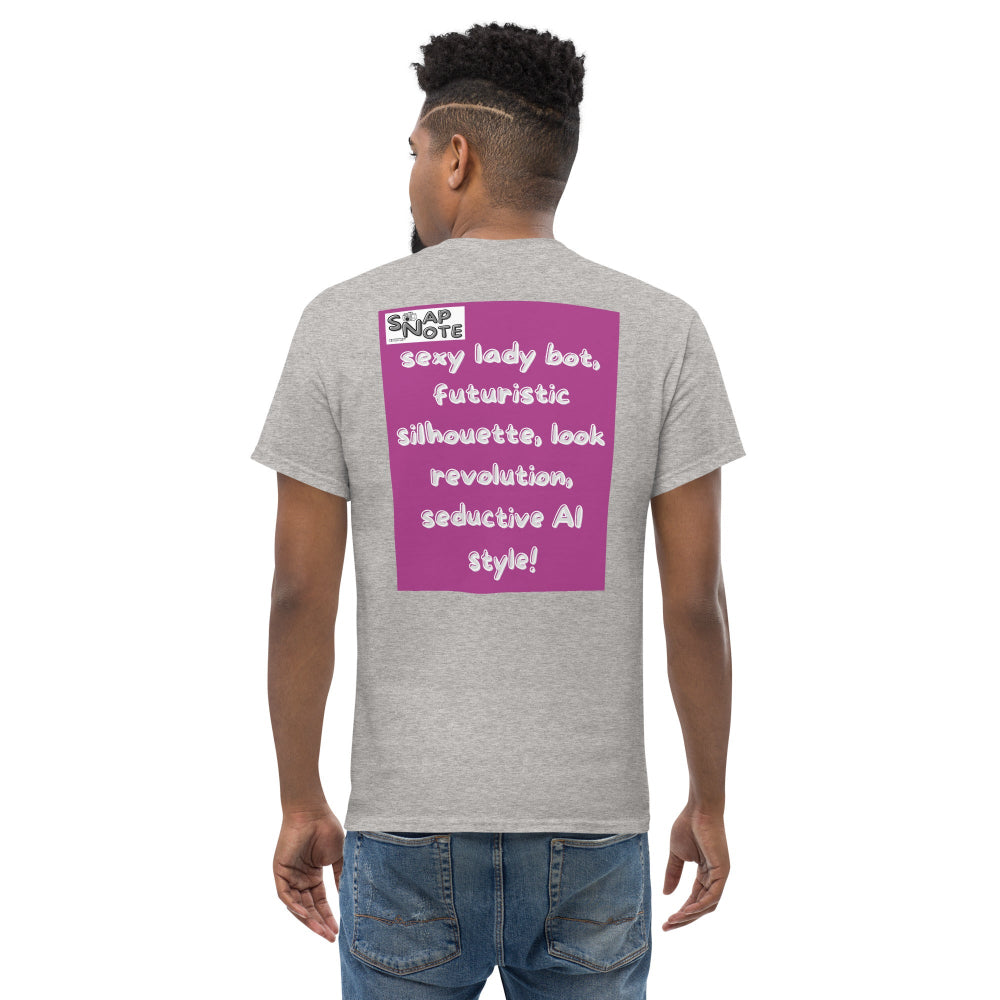 t-shirt-classic-graphic-lady-robot-pink-design-snapnote-streetwear-sport-grey-man-back