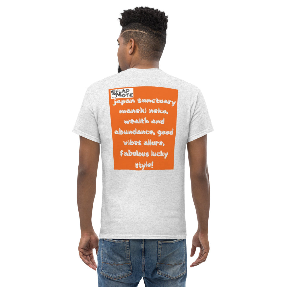 t-shirt-classic-graphic-maneki-neko-japan-orange-design-snapnote-streetwear-ash-man-back