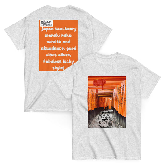 t-shirt-classic-graphic-maneki-neko-japan-orange-design-snapnote-streetwear-ash