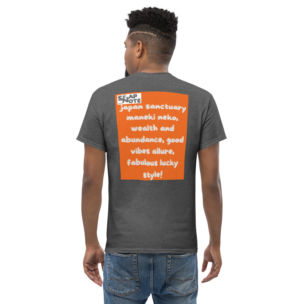 t-shirt-classic-graphic-maneki-neko-japan-orange-design-snapnote-streetwear-dark-heather-man-back