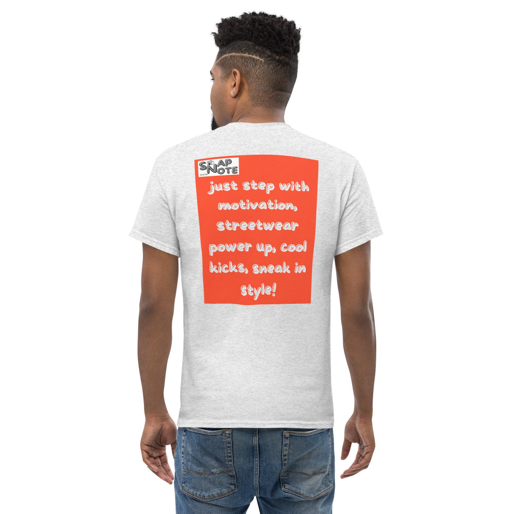 t-shirt-classic-graphic-motivation-sneaker-orange-design-snapnote-streetwear-ash-man-back