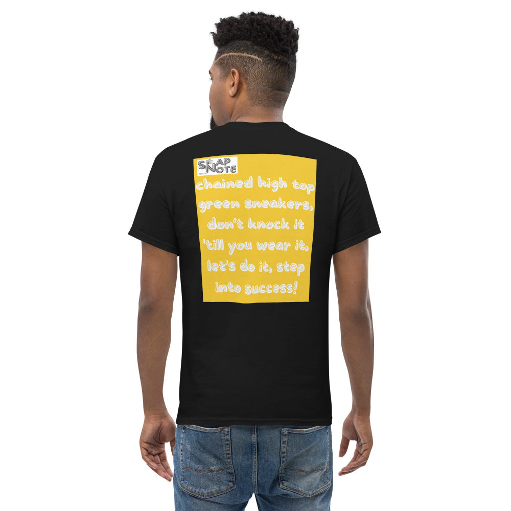 t-shirt-classic-graphic-skateboard-sneakers-yellow-design-snapnote-streetwear-black-man-back