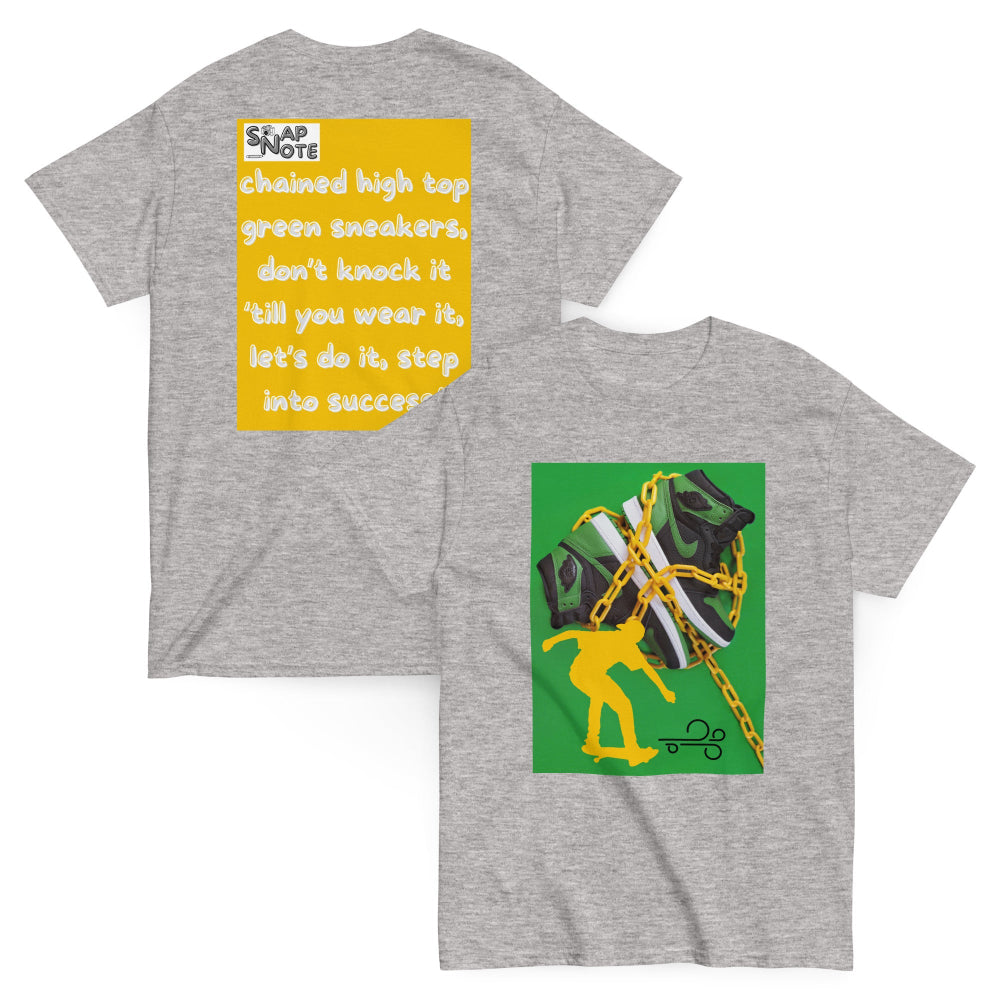 t-shirt-classic-graphic-skateboard-sneakers-yellow-design-snapnote-streetwear-sport-grey