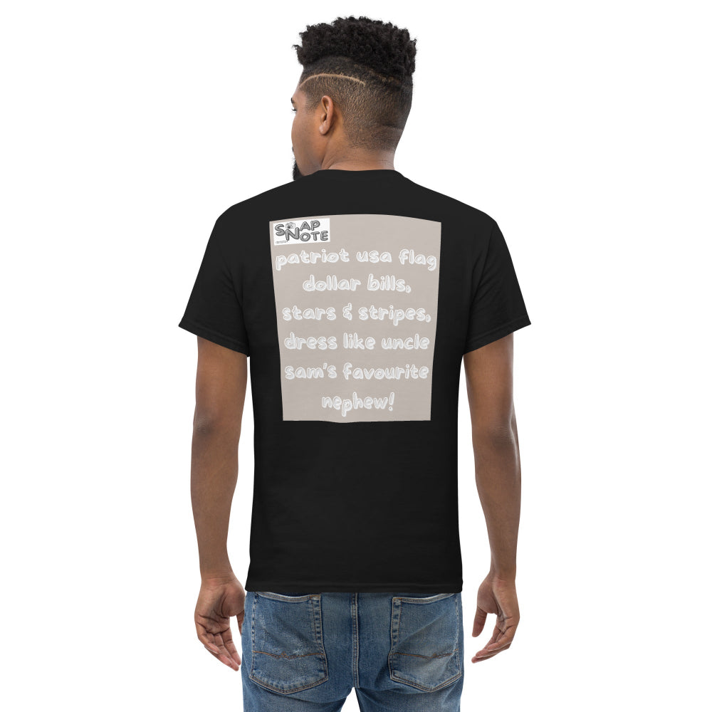 t-shirt-classic-graphic-usa-flag-dollars-beige-design-snapnote-streetwear-black-man-back