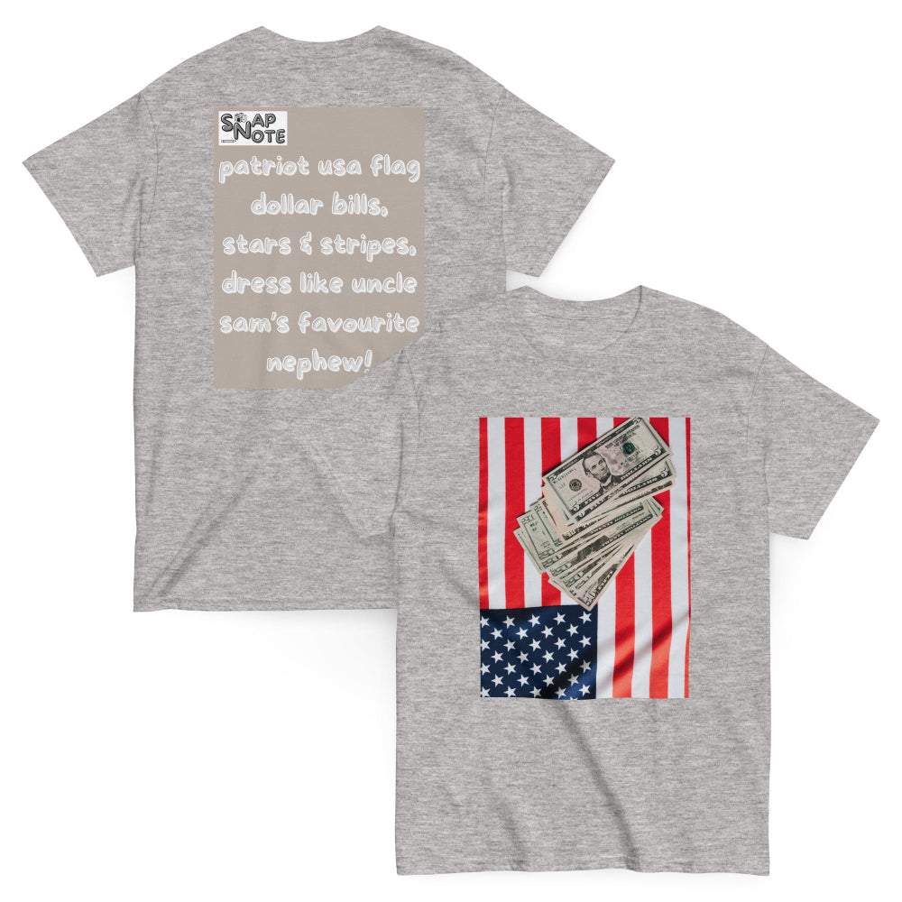t-shirt-classic-graphic-usa-flag-dollars-beige-design-snapnote-streetwear-sport-grey