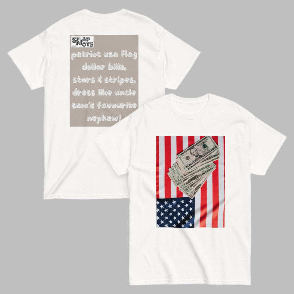 t-shirt-classic-graphic-usa-flag-dollars-beige-design-snapnote-streetwear-white