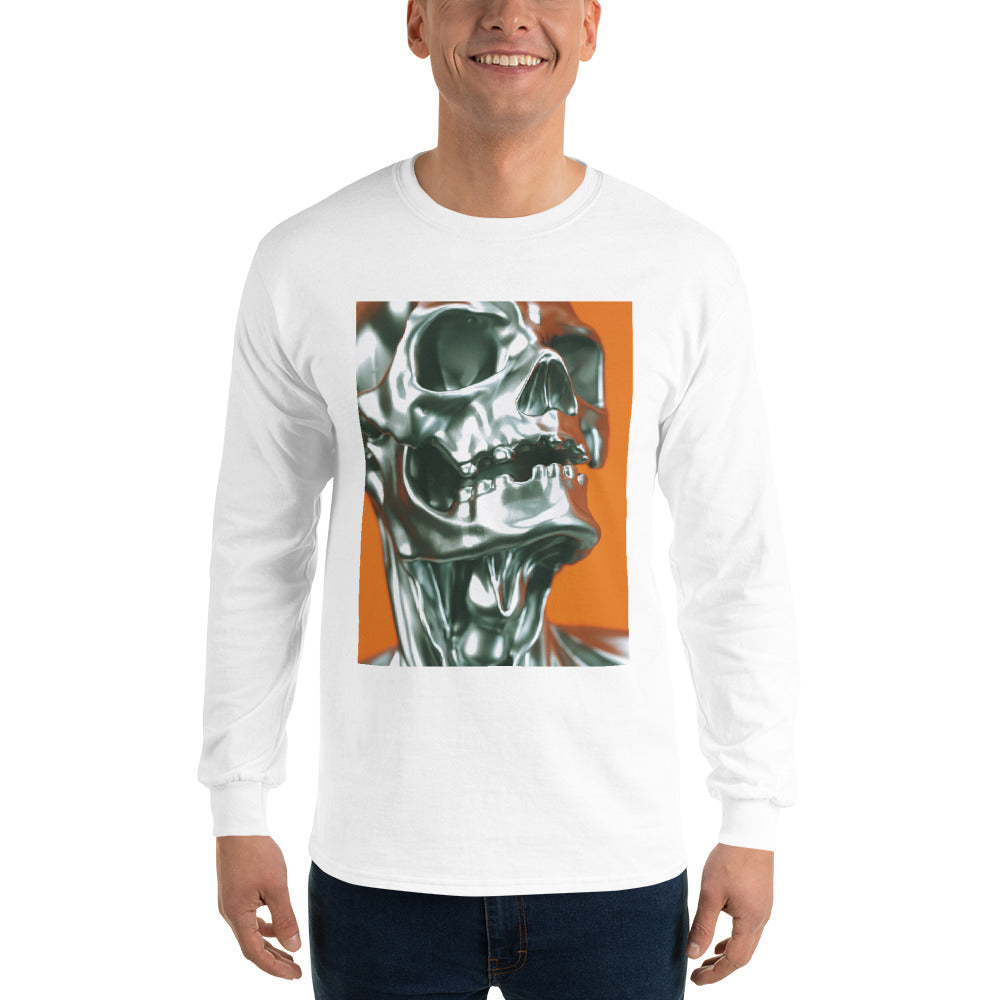 t-shirt-long-sleeves-creepy-skull-military-green-design-snapnote-streetwear-white-man-front