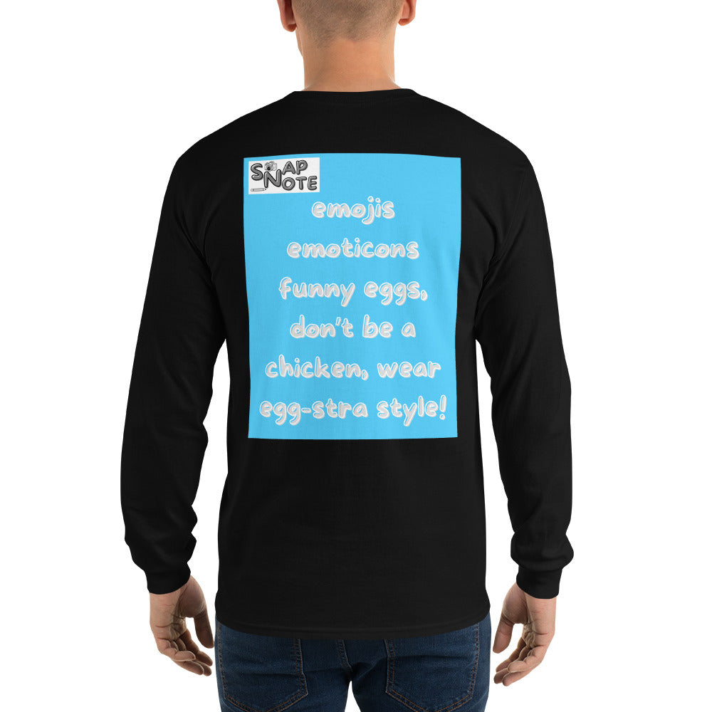 t-shirt-long-sleeves-emoji-emoticon-blue-design-snapnote-streetwear-black-man-back