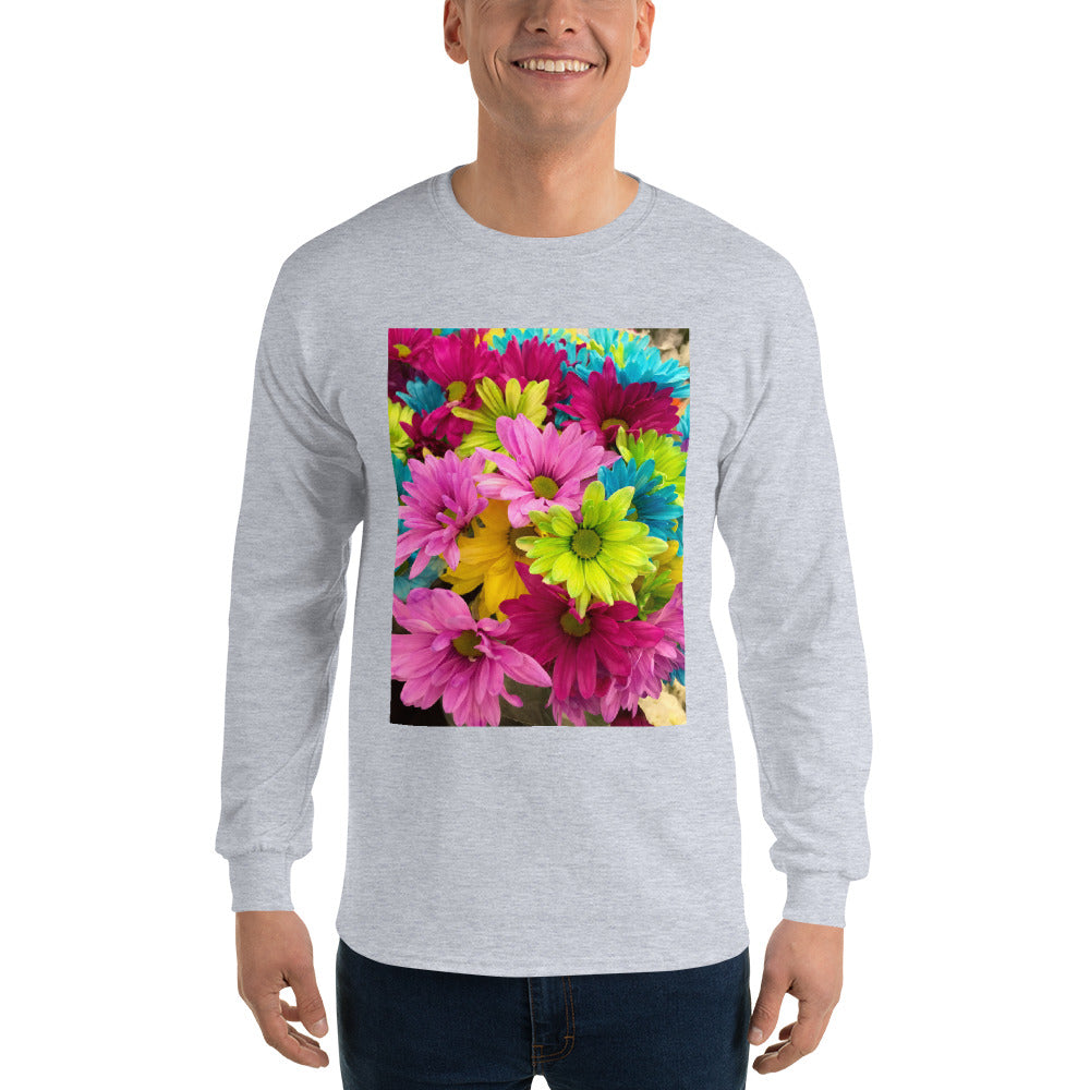 t-shirt-long-sleeves-hippie-flowers-green-design-snapnote-streetwear-sport-grey-man-front