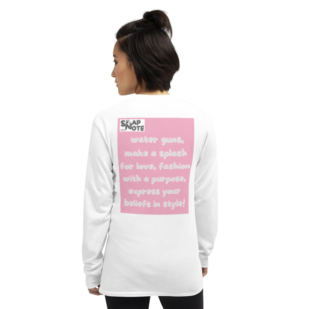 t-shirt-long-sleeves-peace-and-love-pink-design-snapnote-streetwear-white-woman-back