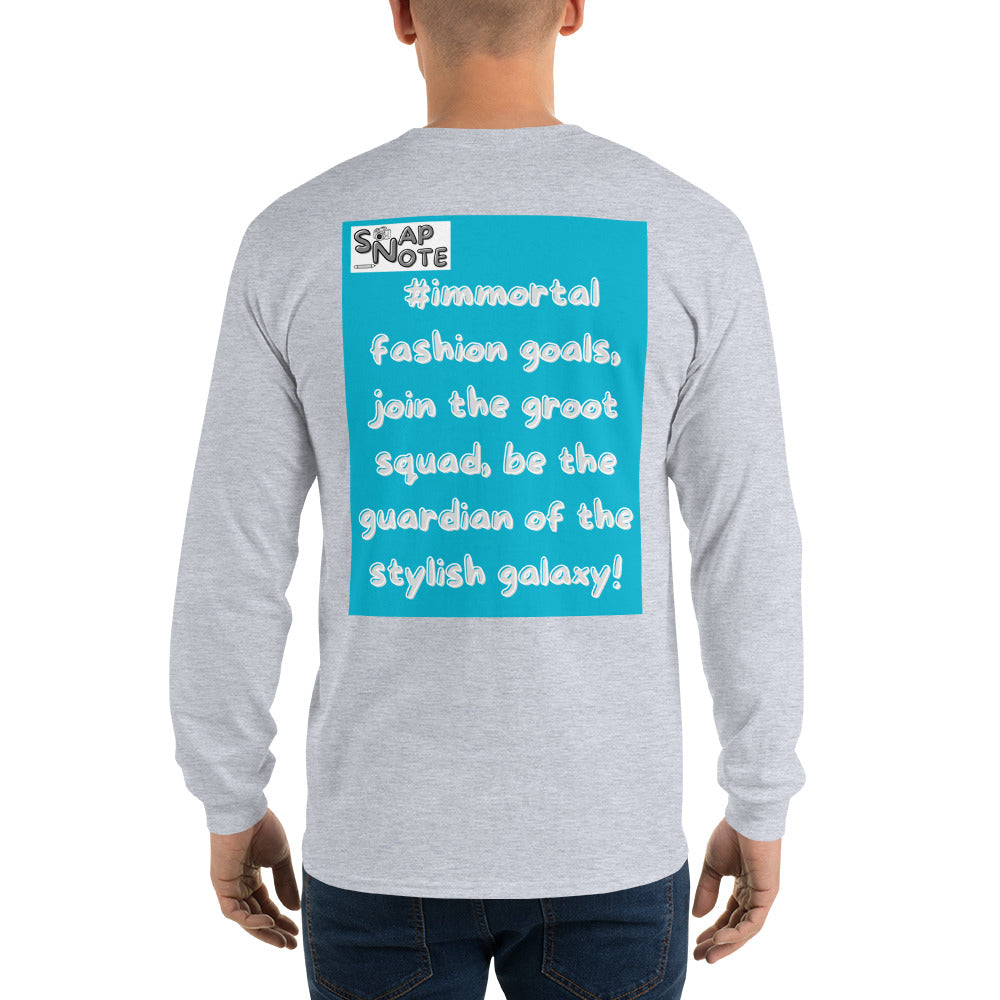 t-shirt-long-sleeves-superhero-shopping-blue-design-snapnote-streetwear-sport-grey-man-back